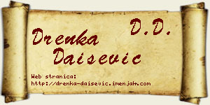 Drenka Daišević vizit kartica